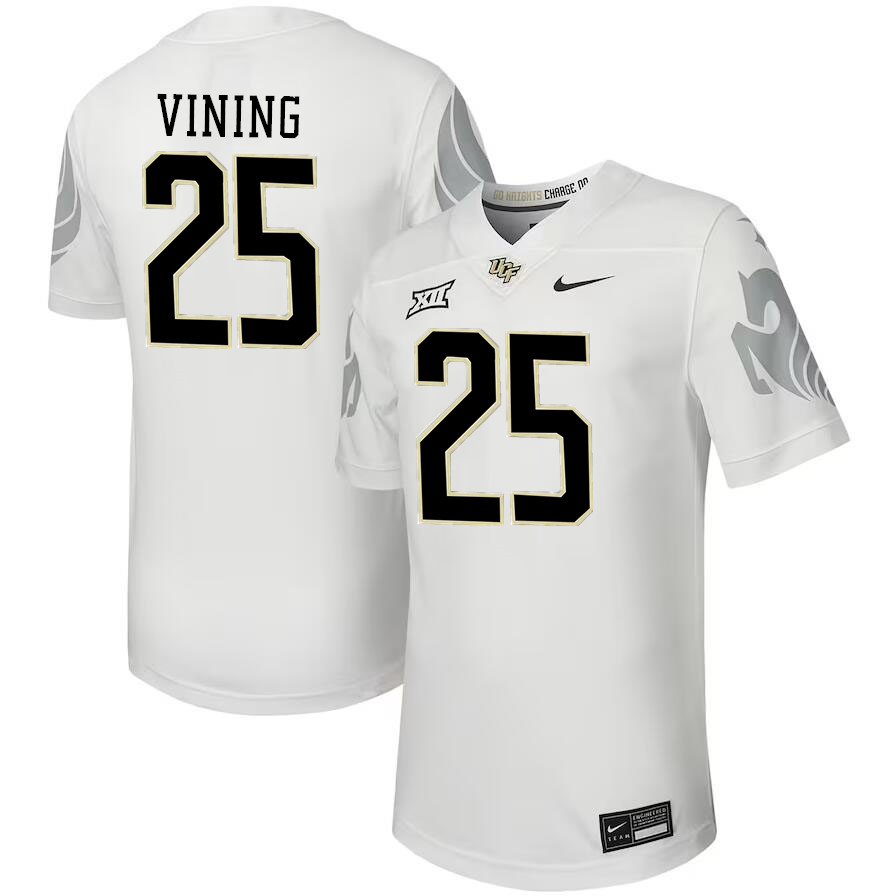 Men #25 Camden Vining UCF Knights Big 12 Conference College Football Jerseys Stitched-Black